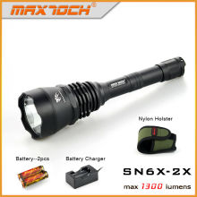 Maxtoch-SN6X-2 X 1300 Lumen-Long-Range-XM-L2-U2 Super helle LED Polizei Taschenlampe
